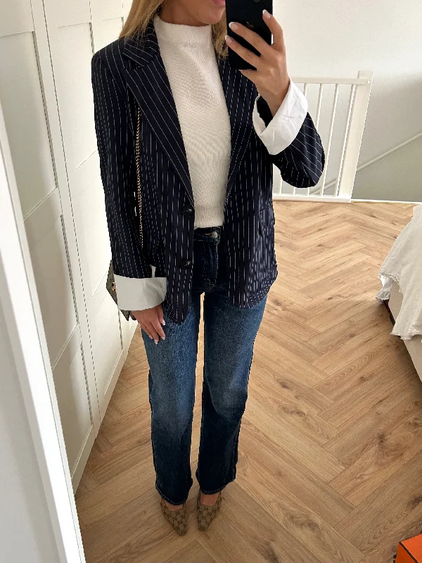 Stripes Blazer Navy