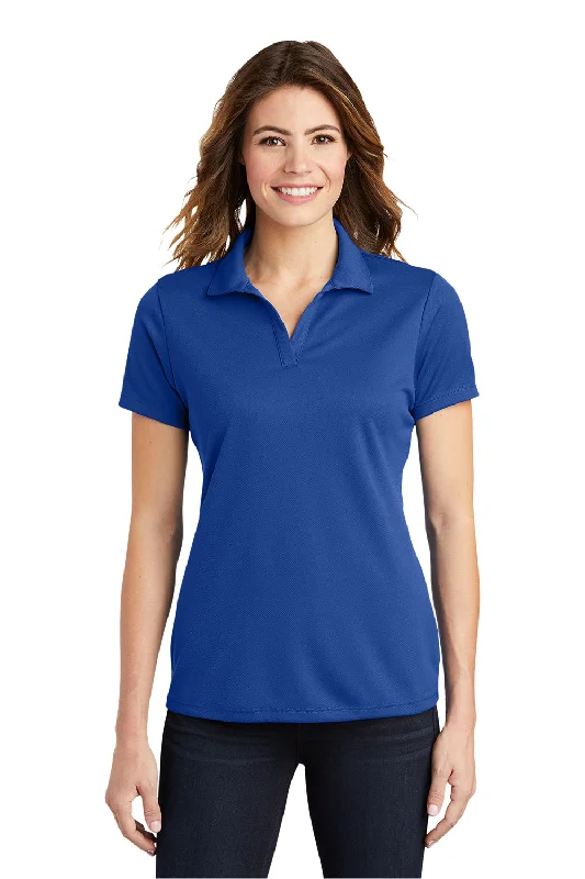 Sport-Tek Womens RacerMesh Moisture Wicking Short Sleeve Polo Shirt - True Royal Blue