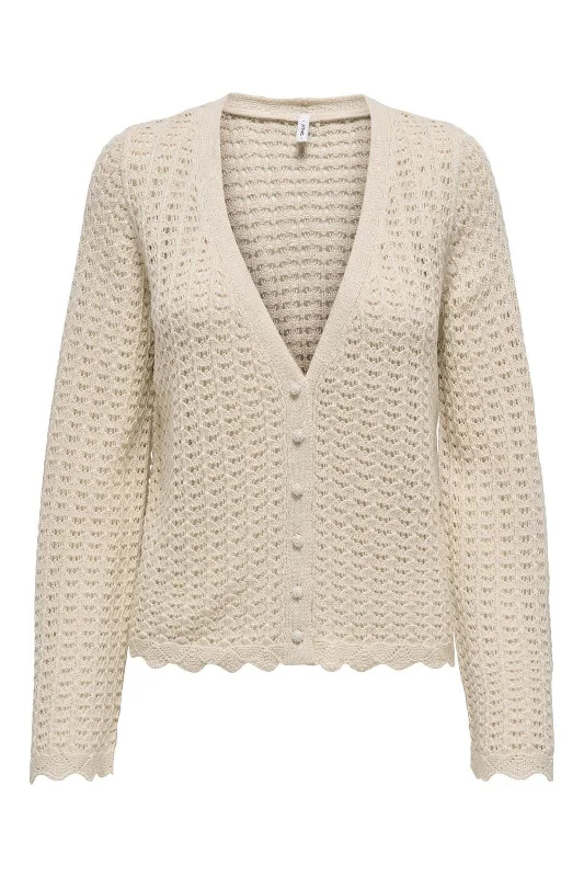 Forudbestilling - Only - Onlasa Ls Structure Cardigan Cc Knt - 4659899 Birch