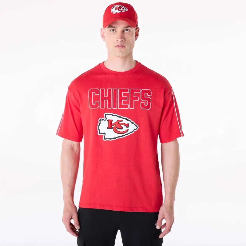 Kansas City Chiefs NFL Heritage Red Oversized T-Shirt