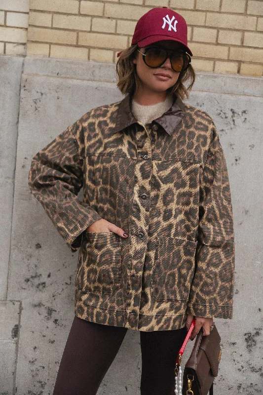 Megan Leopardjacke