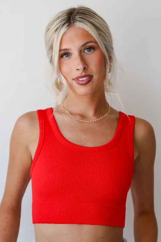 FINAL SALE - Easy On Me Seamless Cropped Tank