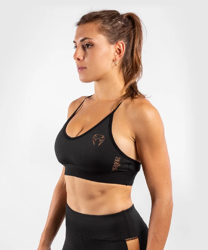 Venum Tecmo Sport Bra - For Women - Black/Bronze