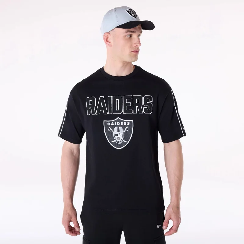 Las Vegas Raiders NFL Heritage Black Oversized T-Shirt