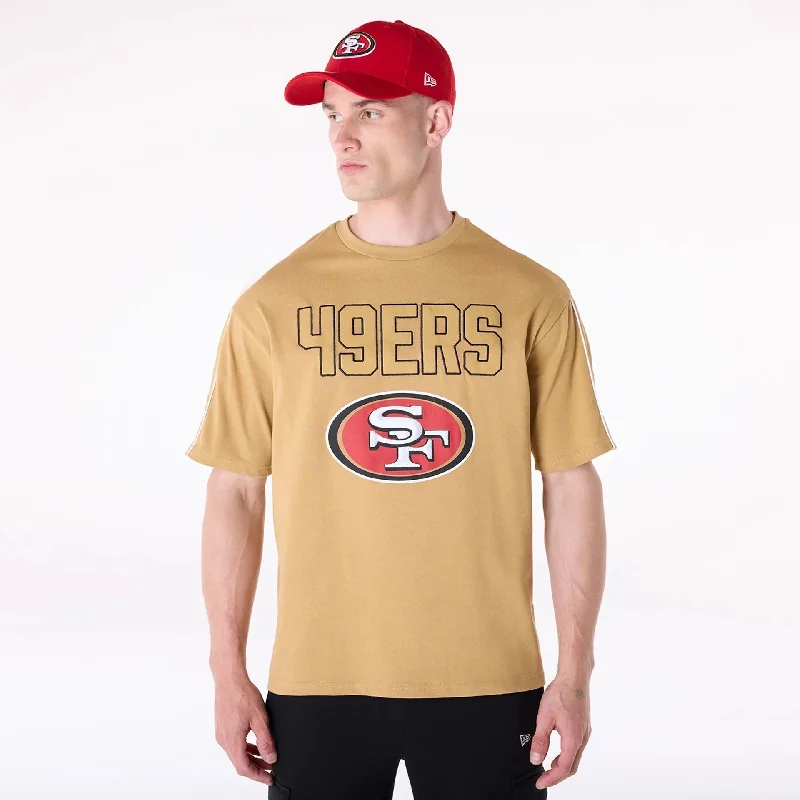 San Francisco 49Ers NFL Heritage Beige Oversized T-Shirt