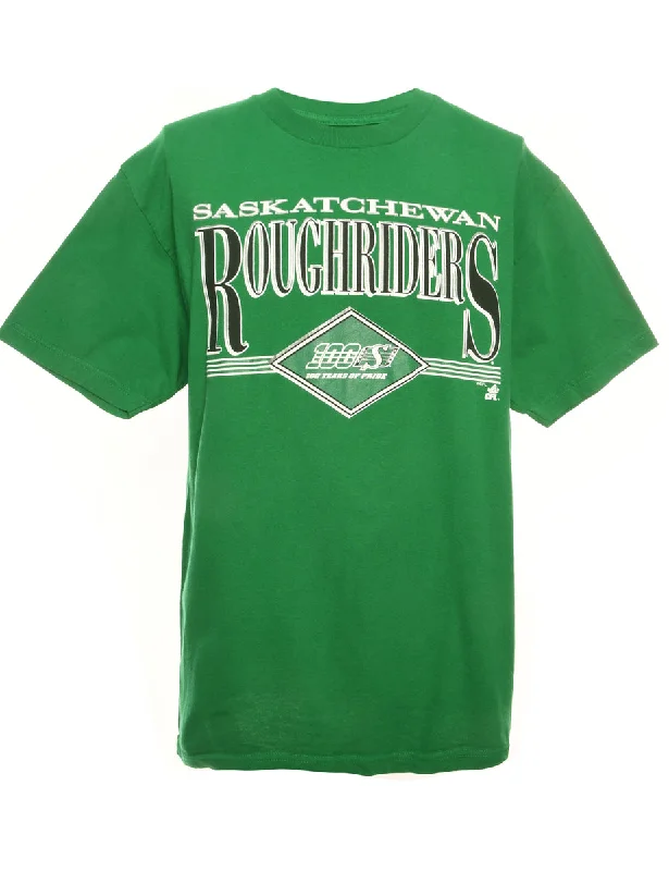 Green Printed T-shirt - M