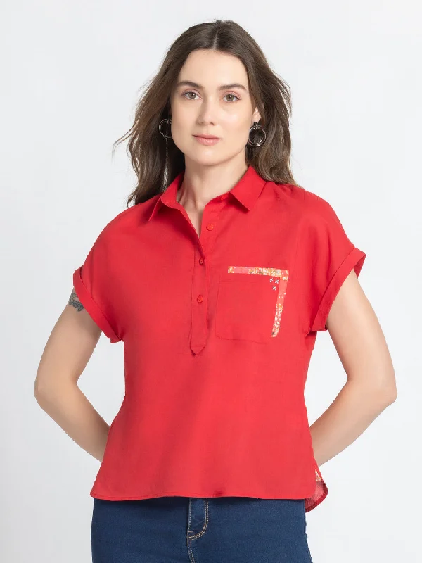 Netalia Top Polished Women's Silk